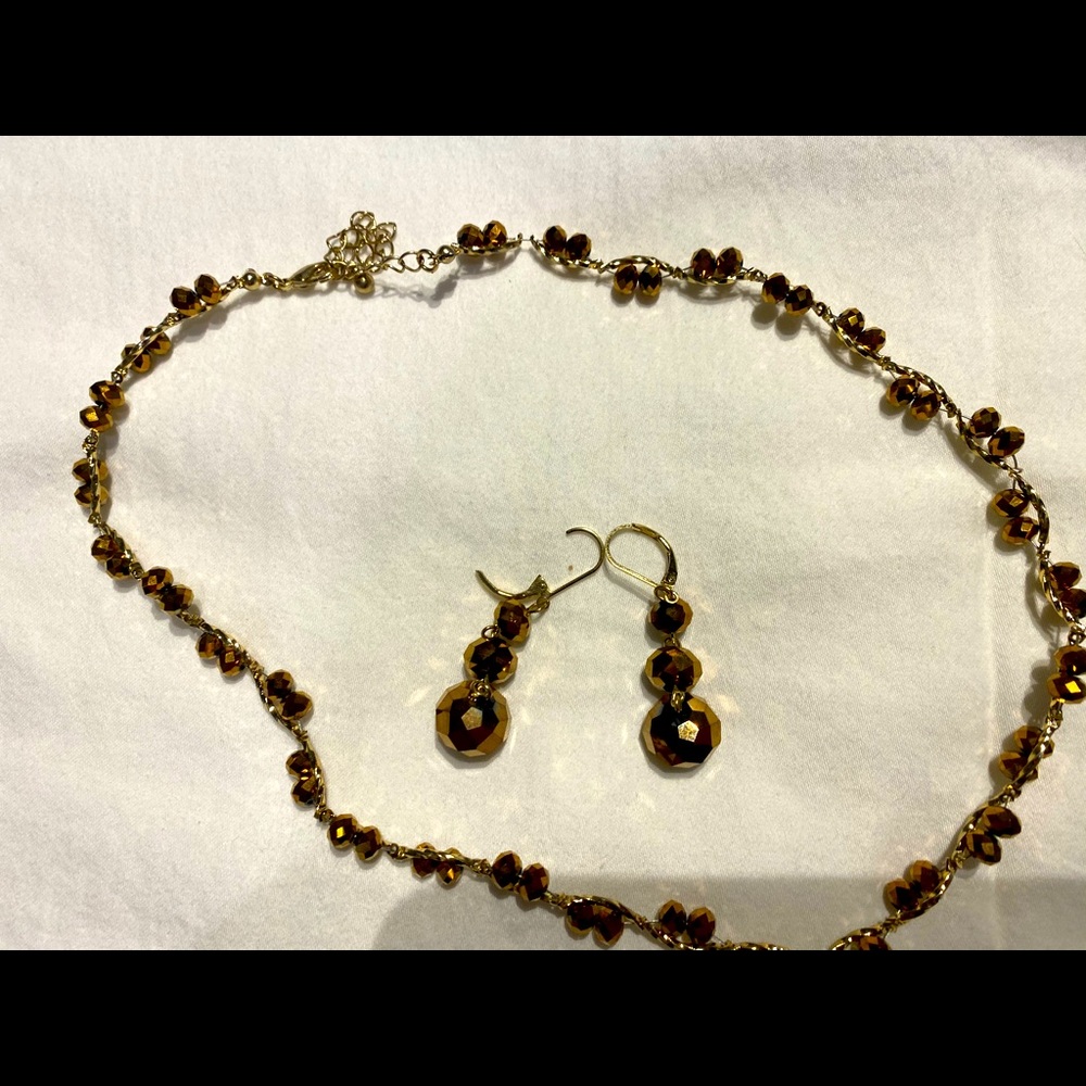 Women’s necklace and earrings